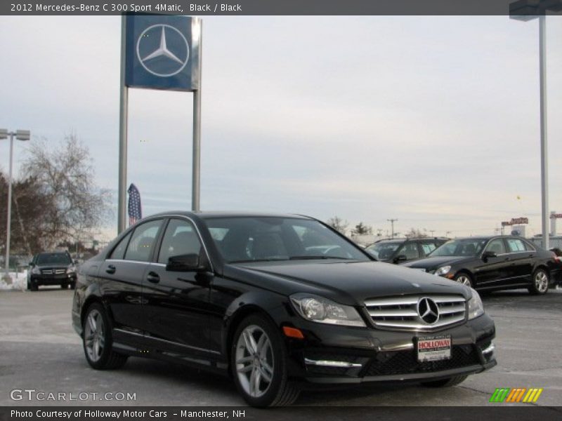 Black / Black 2012 Mercedes-Benz C 300 Sport 4Matic