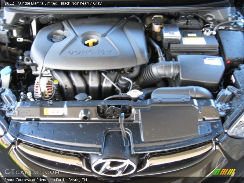 Black Noir Pearl / Gray 2012 Hyundai Elantra Limited