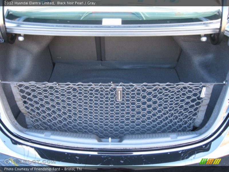 Black Noir Pearl / Gray 2012 Hyundai Elantra Limited