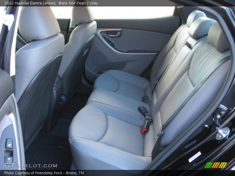 Black Noir Pearl / Gray 2012 Hyundai Elantra Limited