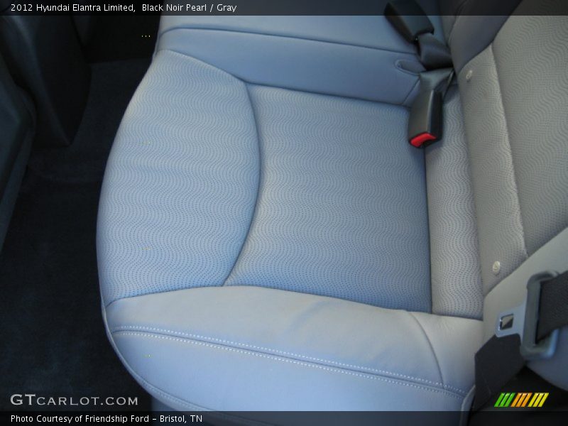 Black Noir Pearl / Gray 2012 Hyundai Elantra Limited