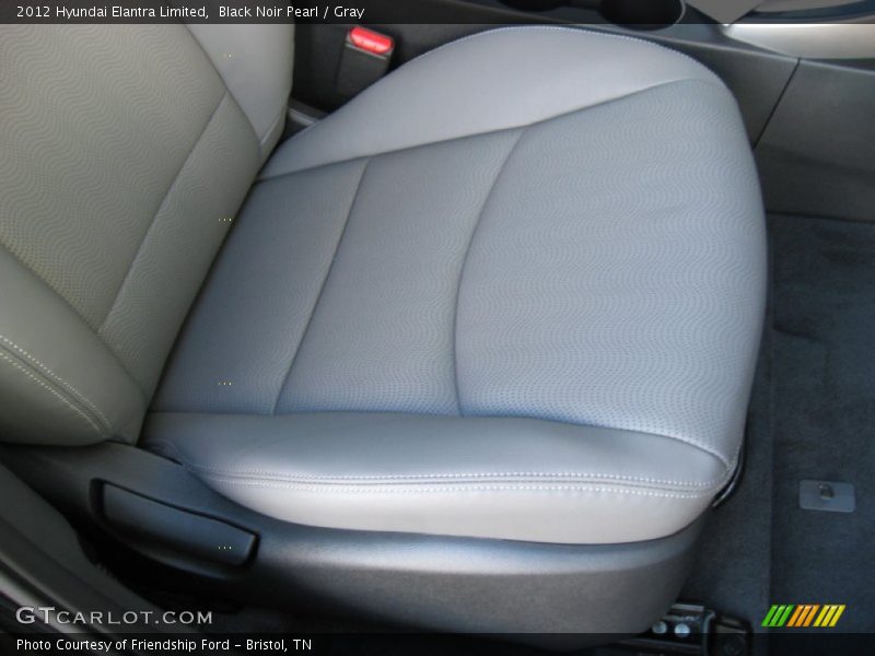 Black Noir Pearl / Gray 2012 Hyundai Elantra Limited