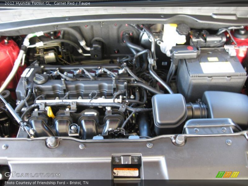  2012 Tucson GL Engine - 2.0 Liter DOHC 16-Valve CVVT 4 Cylinder