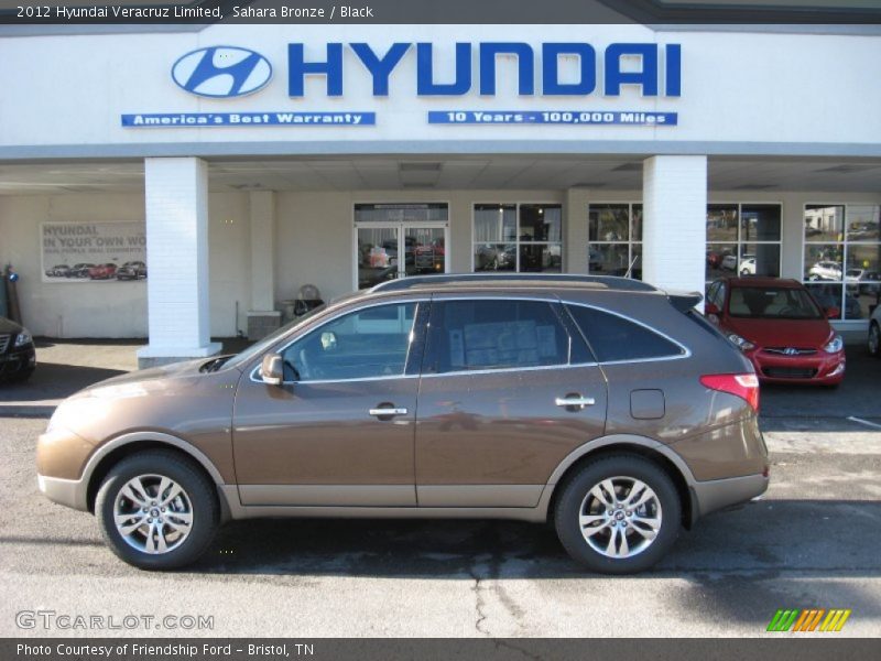 Sahara Bronze / Black 2012 Hyundai Veracruz Limited