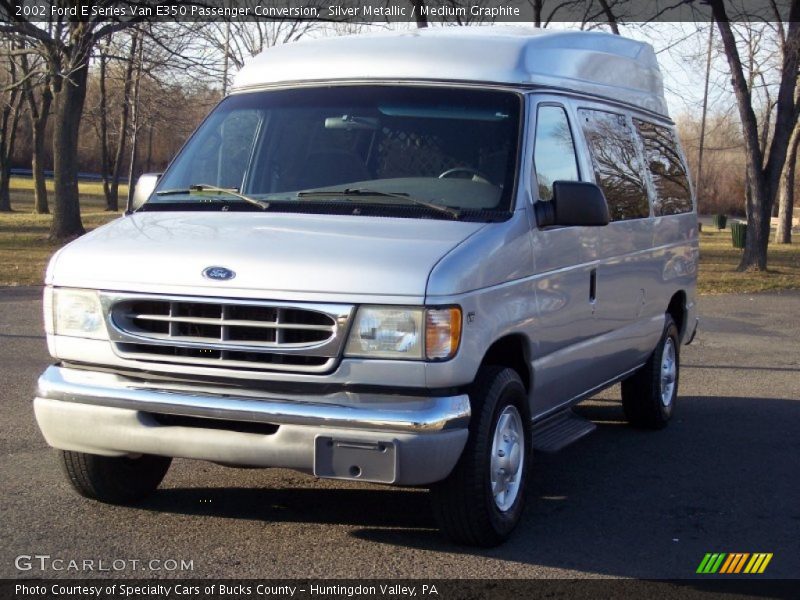 Silver Metallic / Medium Graphite 2002 Ford E Series Van E350 Passenger Conversion