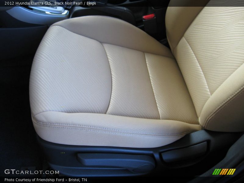 Black Noir Pearl / Beige 2012 Hyundai Elantra GLS
