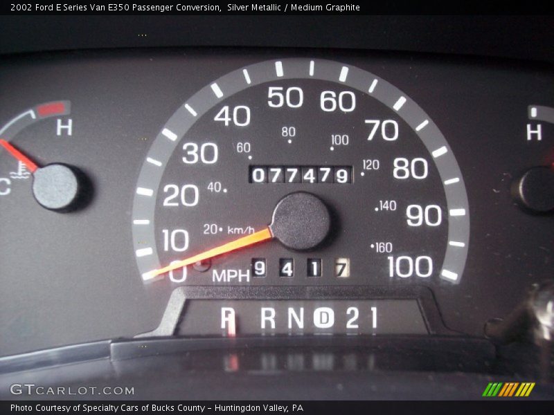 Silver Metallic / Medium Graphite 2002 Ford E Series Van E350 Passenger Conversion