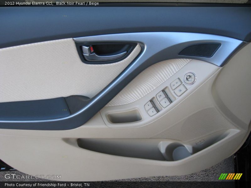 Black Noir Pearl / Beige 2012 Hyundai Elantra GLS