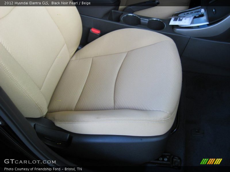 Black Noir Pearl / Beige 2012 Hyundai Elantra GLS