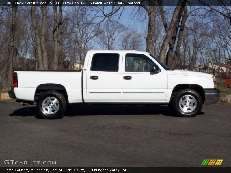 Summit White / Dark Charcoal 2004 Chevrolet Silverado 1500 LS Crew Cab 4x4