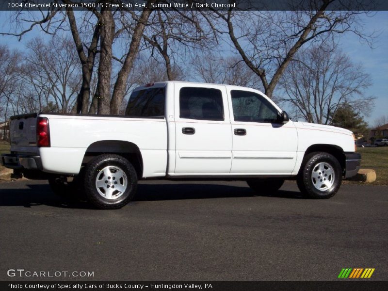 Summit White / Dark Charcoal 2004 Chevrolet Silverado 1500 LS Crew Cab 4x4