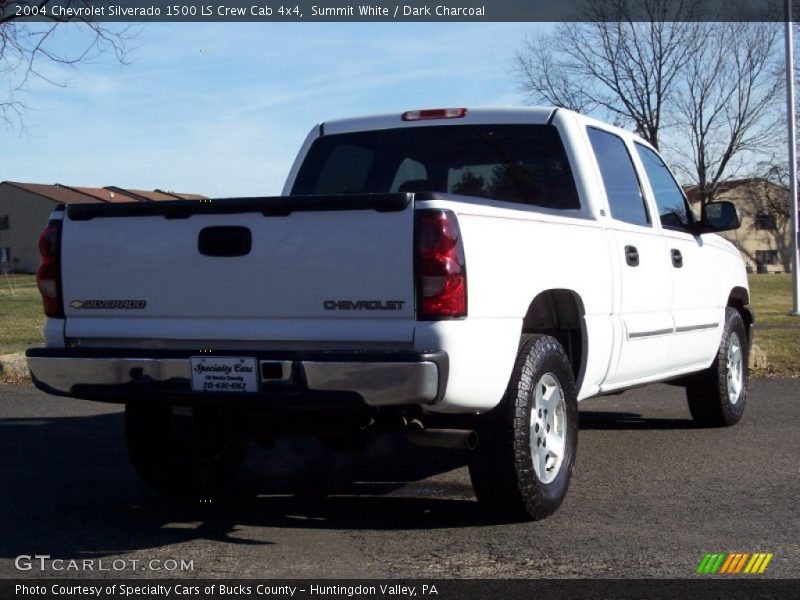Summit White / Dark Charcoal 2004 Chevrolet Silverado 1500 LS Crew Cab 4x4