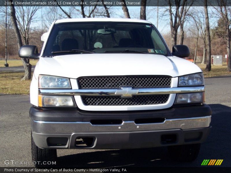 Summit White / Dark Charcoal 2004 Chevrolet Silverado 1500 LS Crew Cab 4x4