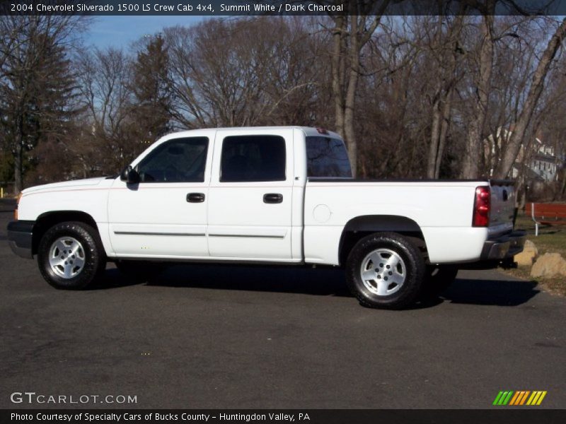 Summit White / Dark Charcoal 2004 Chevrolet Silverado 1500 LS Crew Cab 4x4