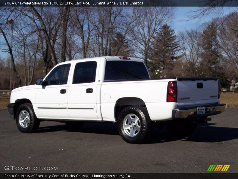 Summit White / Dark Charcoal 2004 Chevrolet Silverado 1500 LS Crew Cab 4x4