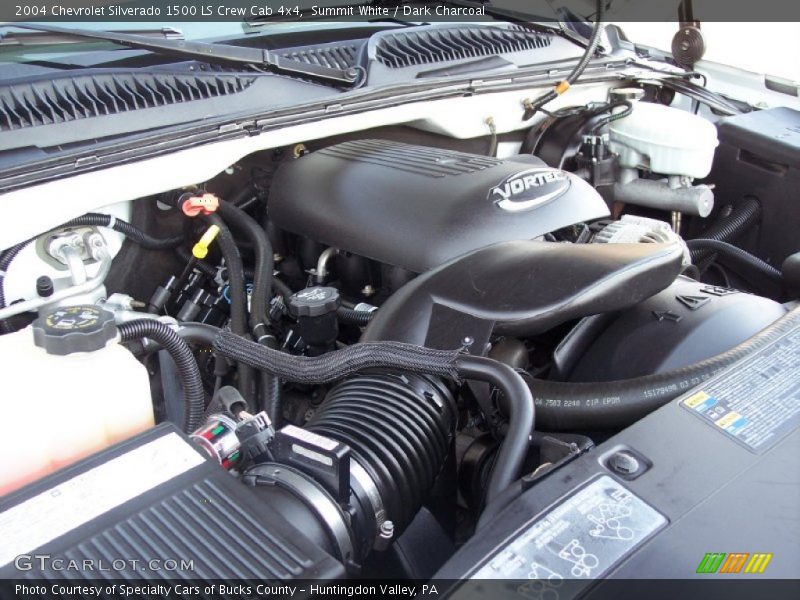 Summit White / Dark Charcoal 2004 Chevrolet Silverado 1500 LS Crew Cab 4x4