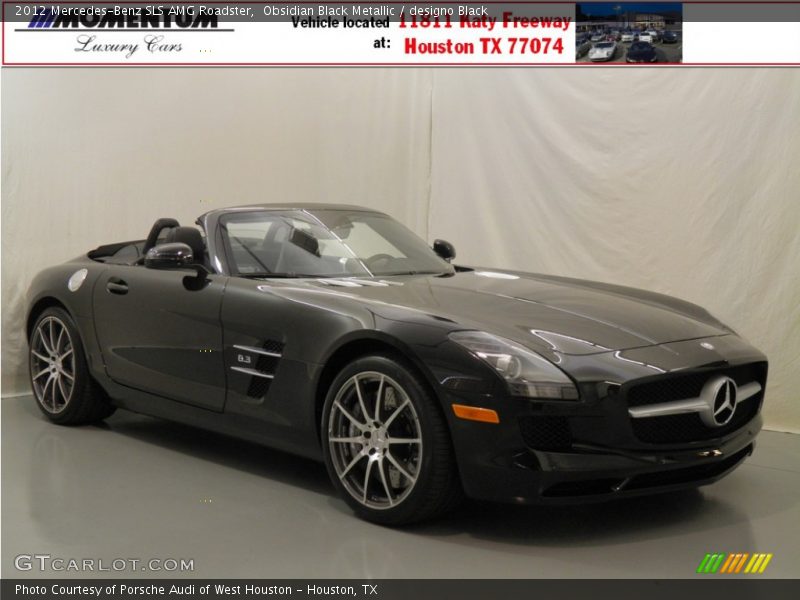 Obsidian Black Metallic / designo Black 2012 Mercedes-Benz SLS AMG Roadster