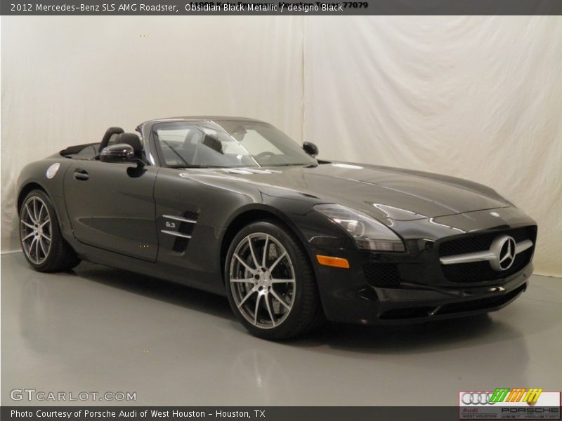 Obsidian Black Metallic / designo Black 2012 Mercedes-Benz SLS AMG Roadster