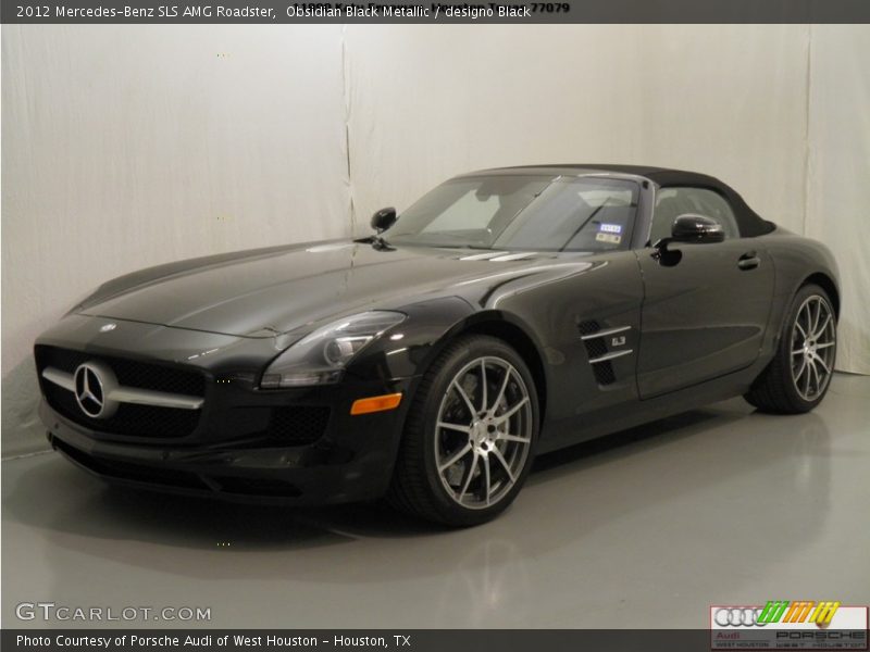 Obsidian Black Metallic / designo Black 2012 Mercedes-Benz SLS AMG Roadster