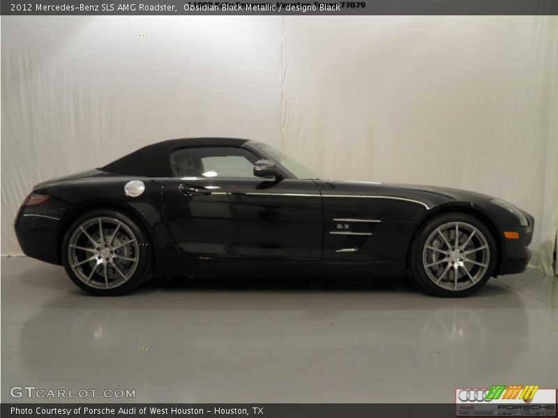 Obsidian Black Metallic / designo Black 2012 Mercedes-Benz SLS AMG Roadster