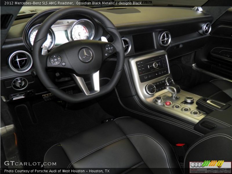 Obsidian Black Metallic / designo Black 2012 Mercedes-Benz SLS AMG Roadster