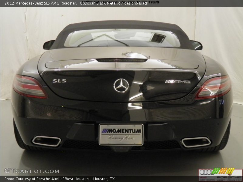 Obsidian Black Metallic / designo Black 2012 Mercedes-Benz SLS AMG Roadster