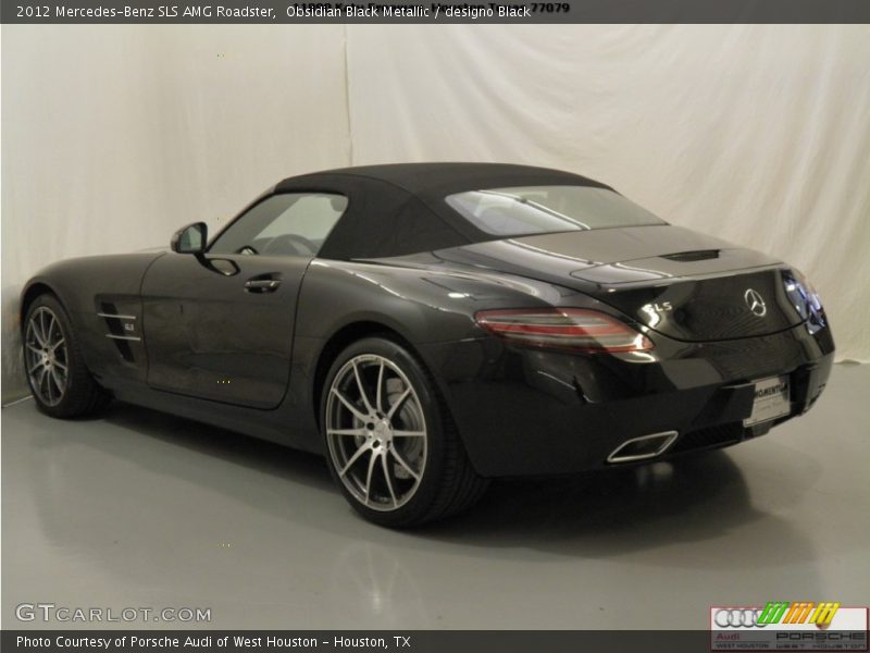 Obsidian Black Metallic / designo Black 2012 Mercedes-Benz SLS AMG Roadster