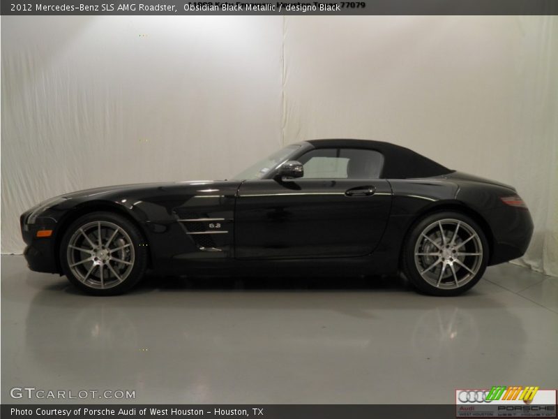 Obsidian Black Metallic / designo Black 2012 Mercedes-Benz SLS AMG Roadster