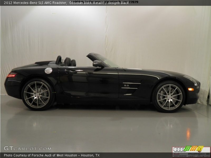 Obsidian Black Metallic / designo Black 2012 Mercedes-Benz SLS AMG Roadster