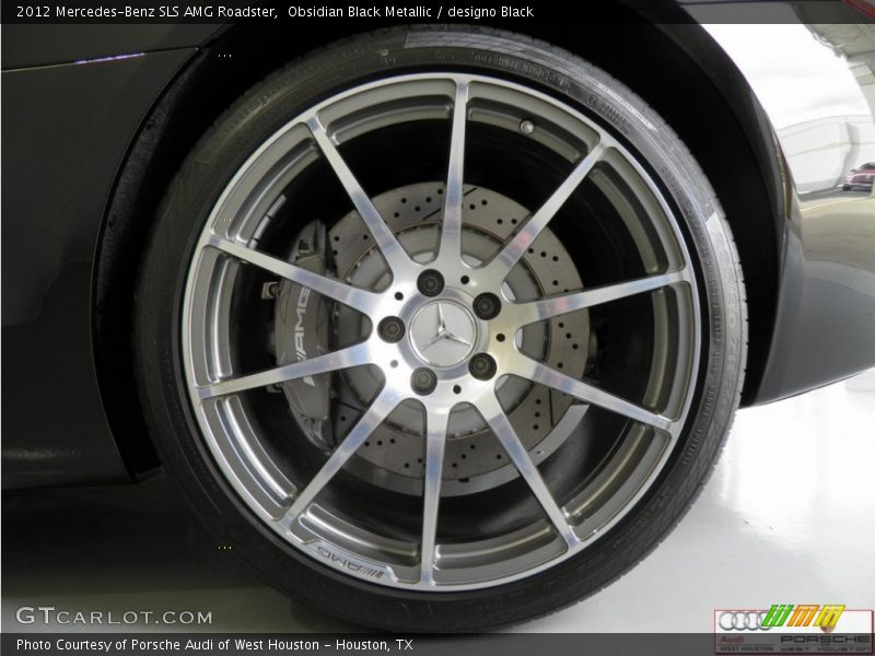 Obsidian Black Metallic / designo Black 2012 Mercedes-Benz SLS AMG Roadster