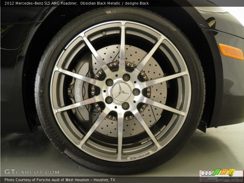 Obsidian Black Metallic / designo Black 2012 Mercedes-Benz SLS AMG Roadster