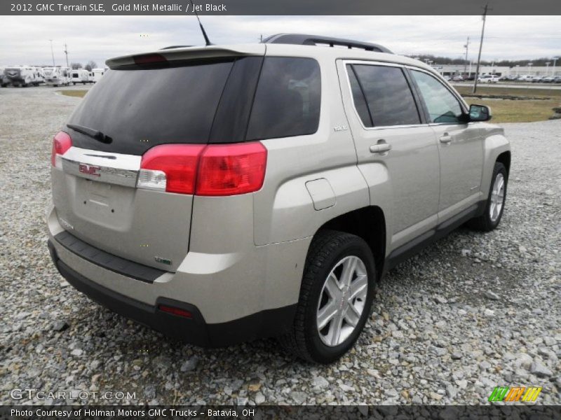 Gold Mist Metallic / Jet Black 2012 GMC Terrain SLE