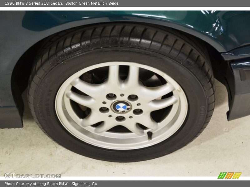 Boston Green Metallic / Beige 1996 BMW 3 Series 318i Sedan