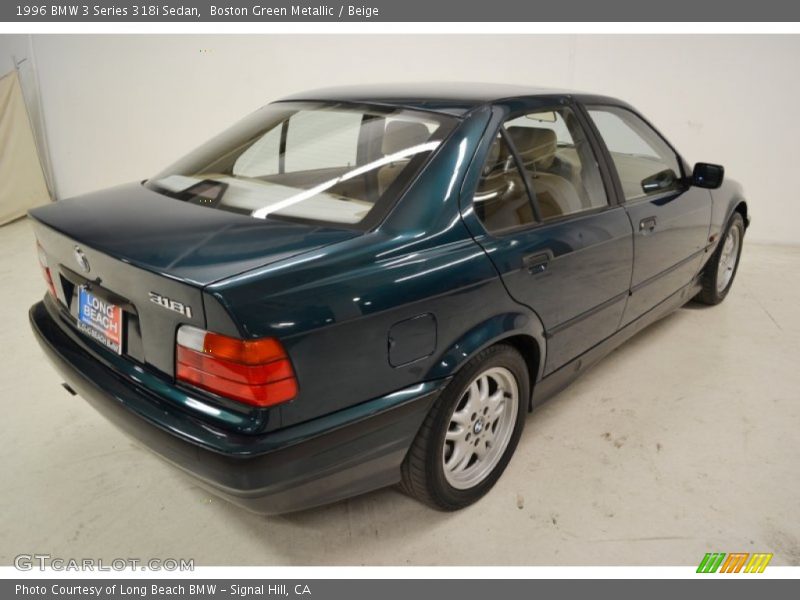 Boston Green Metallic / Beige 1996 BMW 3 Series 318i Sedan