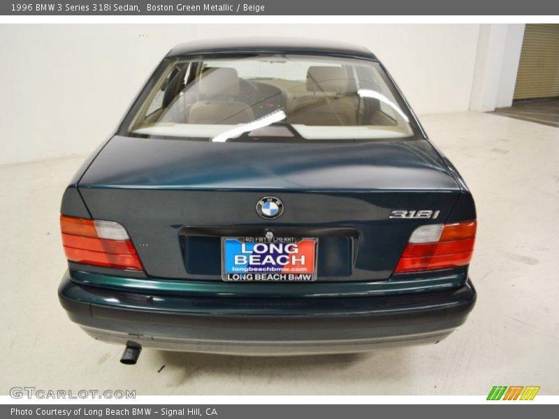 Boston Green Metallic / Beige 1996 BMW 3 Series 318i Sedan