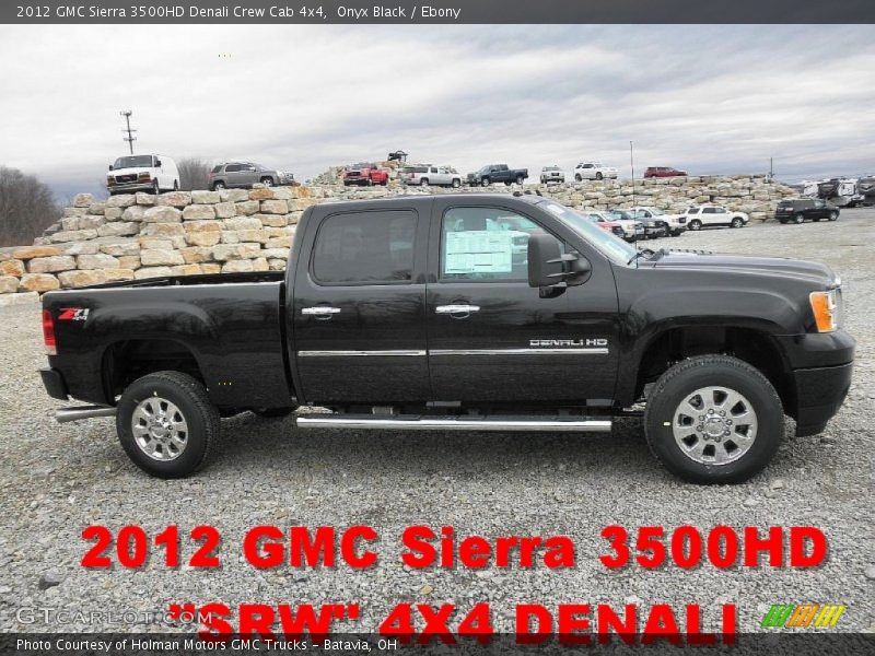 Onyx Black / Ebony 2012 GMC Sierra 3500HD Denali Crew Cab 4x4