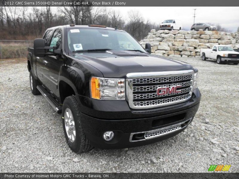 Onyx Black / Ebony 2012 GMC Sierra 3500HD Denali Crew Cab 4x4