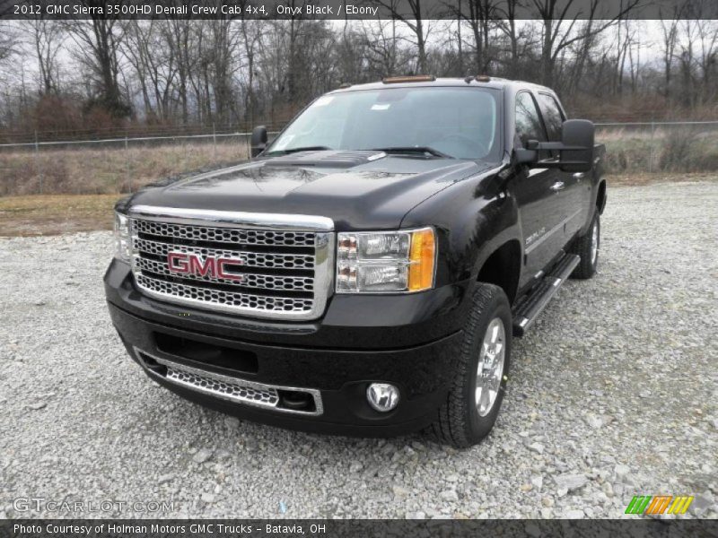 Onyx Black / Ebony 2012 GMC Sierra 3500HD Denali Crew Cab 4x4