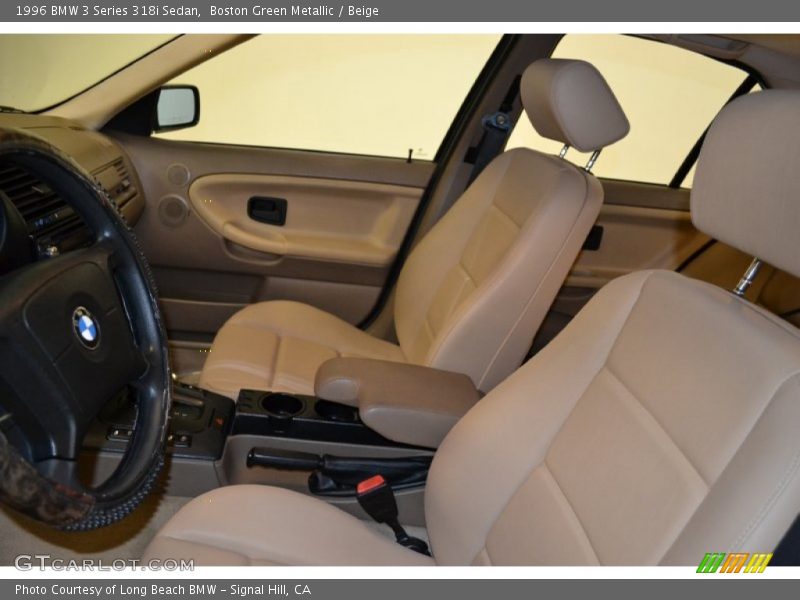 Boston Green Metallic / Beige 1996 BMW 3 Series 318i Sedan
