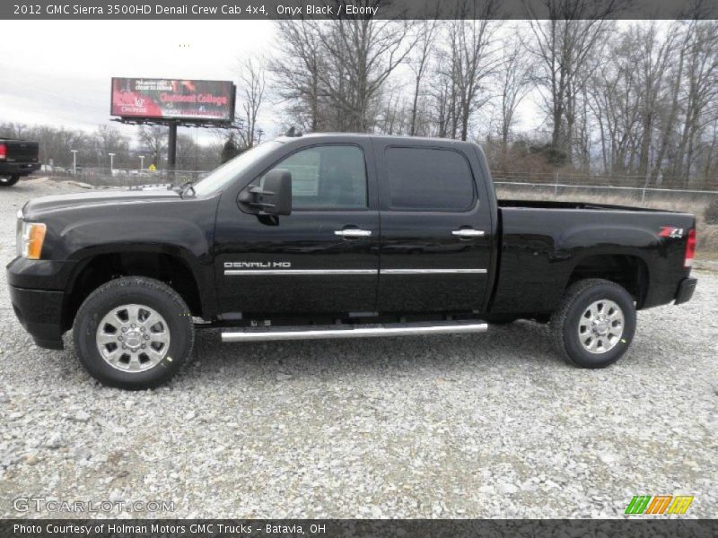Onyx Black / Ebony 2012 GMC Sierra 3500HD Denali Crew Cab 4x4