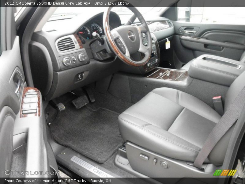  2012 Sierra 3500HD Denali Crew Cab 4x4 Ebony Interior