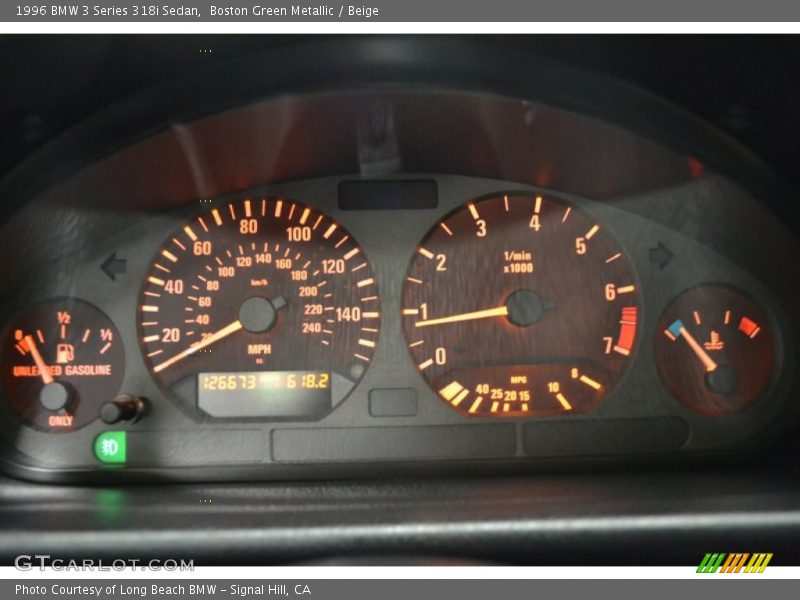  1996 3 Series 318i Sedan 318i Sedan Gauges