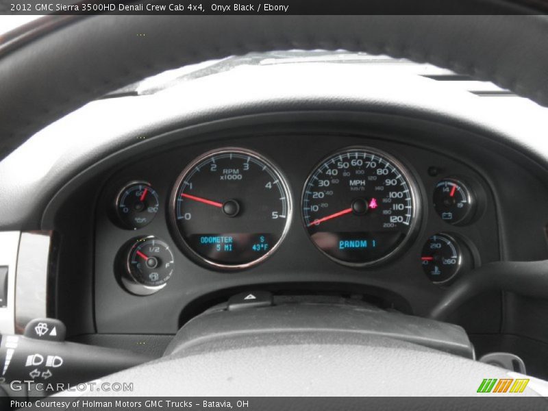 Onyx Black / Ebony 2012 GMC Sierra 3500HD Denali Crew Cab 4x4