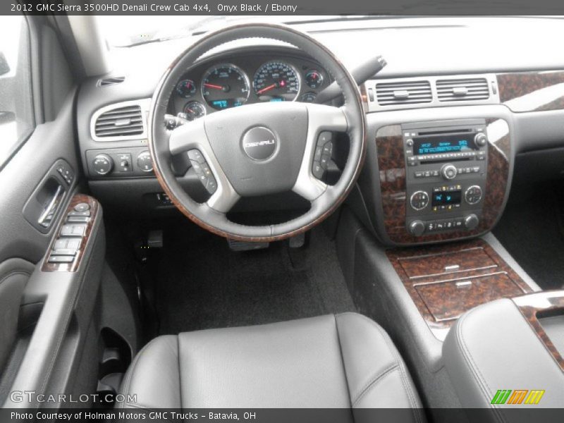 Onyx Black / Ebony 2012 GMC Sierra 3500HD Denali Crew Cab 4x4