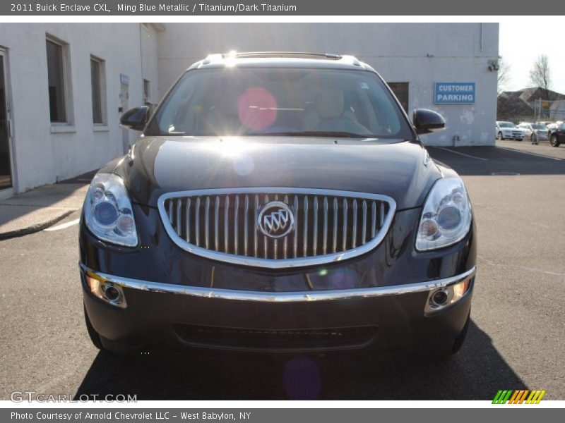Ming Blue Metallic / Titanium/Dark Titanium 2011 Buick Enclave CXL