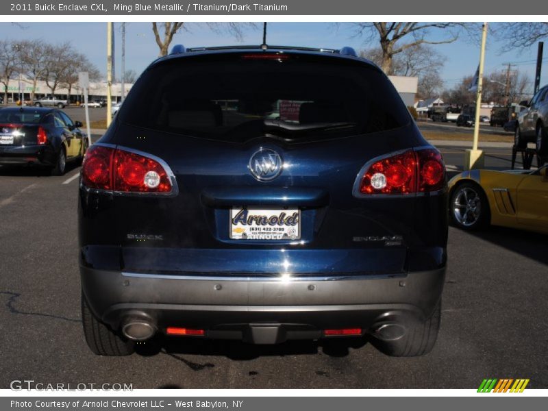 Ming Blue Metallic / Titanium/Dark Titanium 2011 Buick Enclave CXL