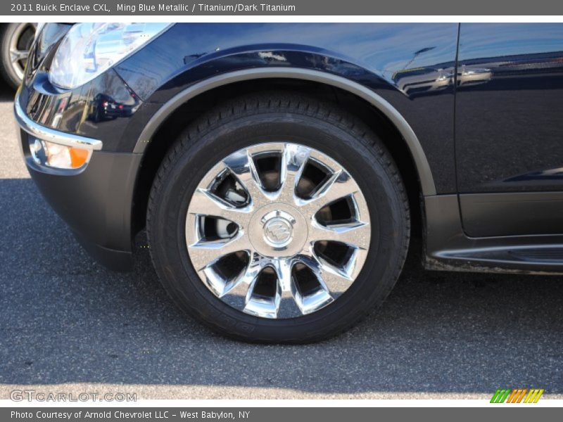 Ming Blue Metallic / Titanium/Dark Titanium 2011 Buick Enclave CXL