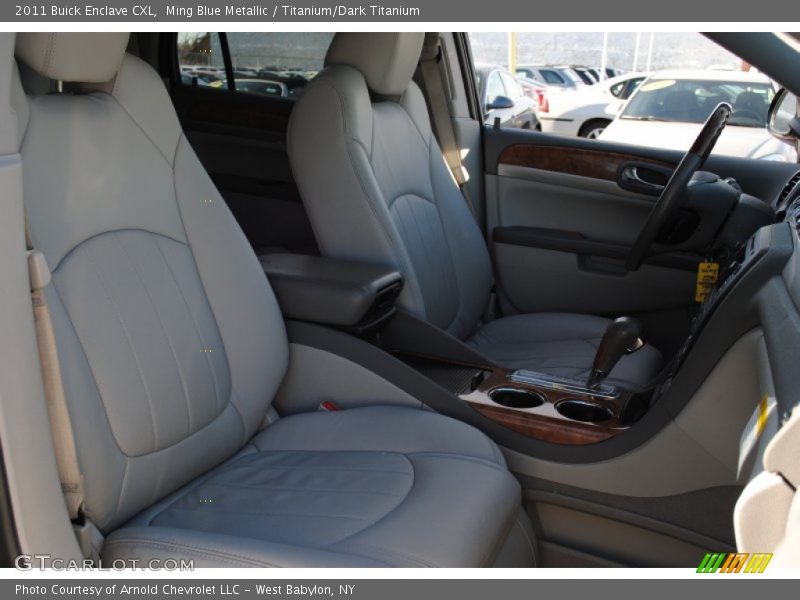 Ming Blue Metallic / Titanium/Dark Titanium 2011 Buick Enclave CXL