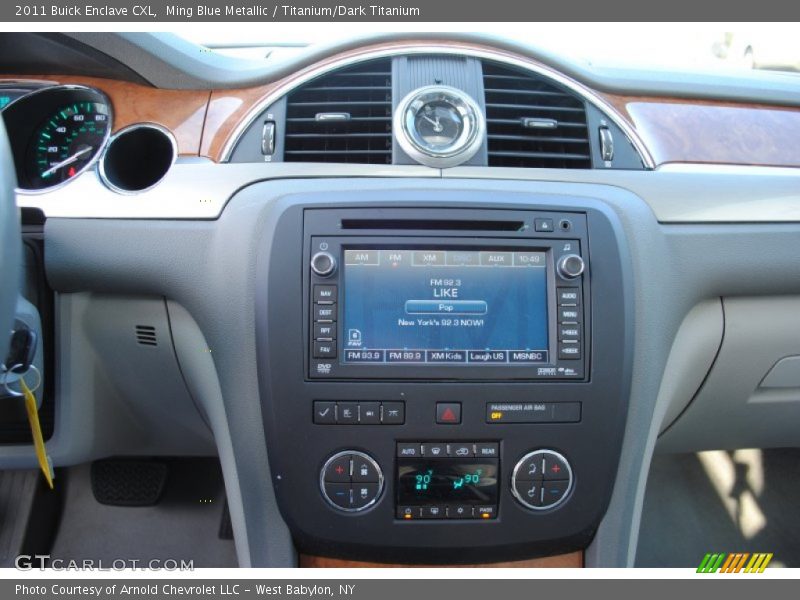 Ming Blue Metallic / Titanium/Dark Titanium 2011 Buick Enclave CXL