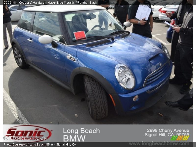 Hyper Blue Metallic / Panther Black 2006 Mini Cooper S Hardtop